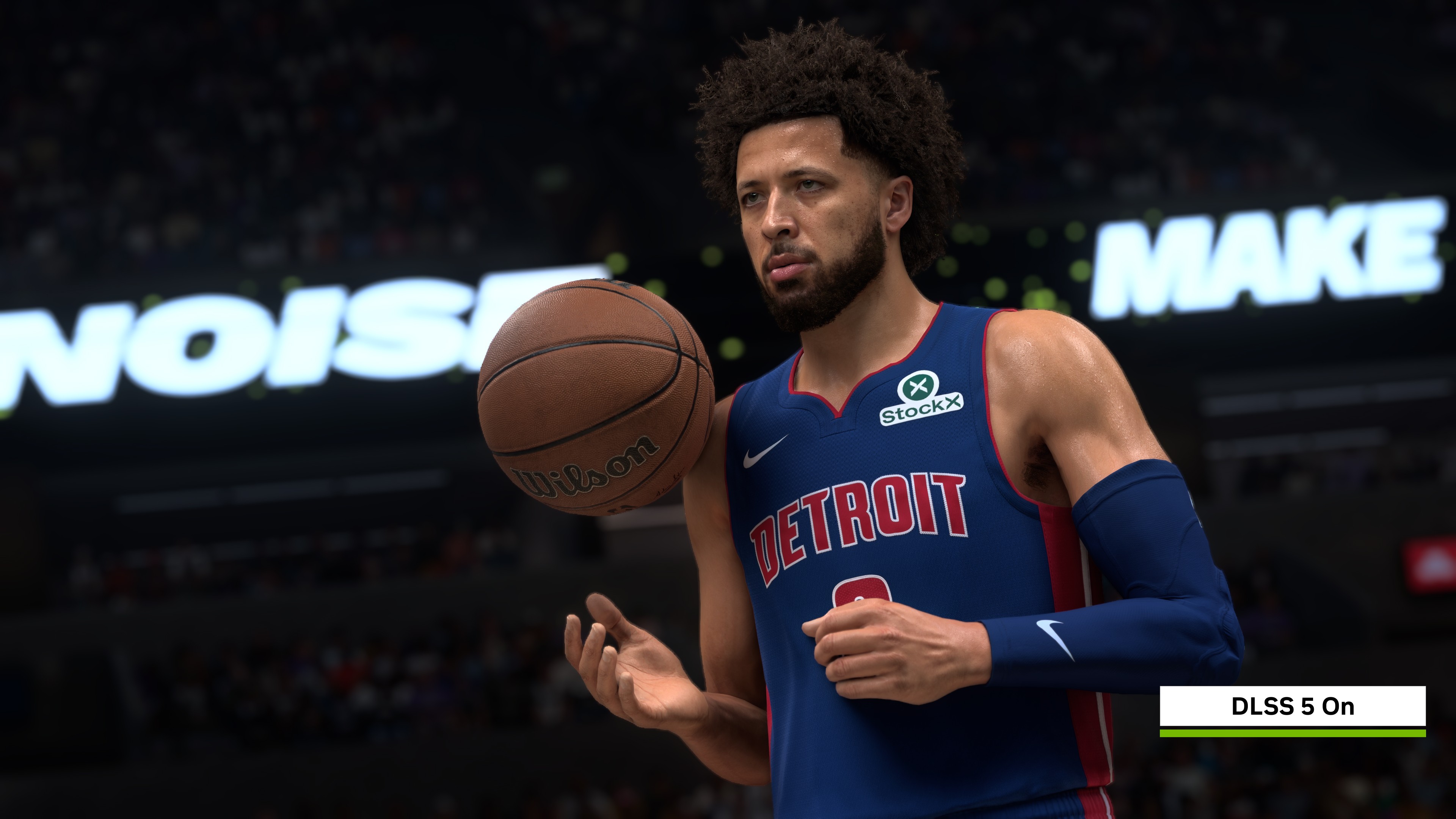 《NBA 2K27》坎宁安官方画面对比：DLSS 5 开启